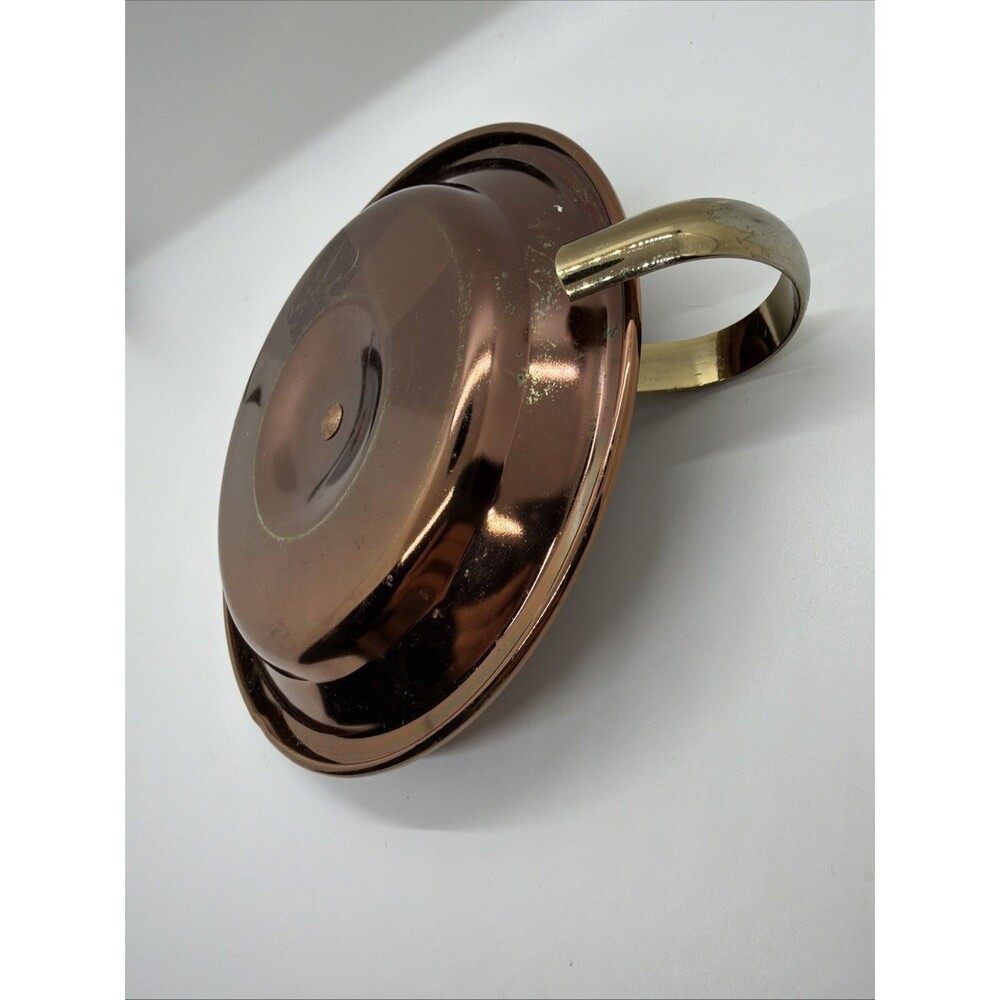 Vintage Copper Chamberstick Candle Holder Portable Bedside Candlestick - Picture 5 of 5